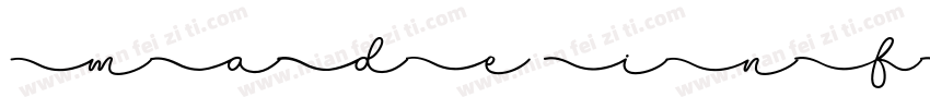 MADE INFINITY Personal Use Medium字体转换